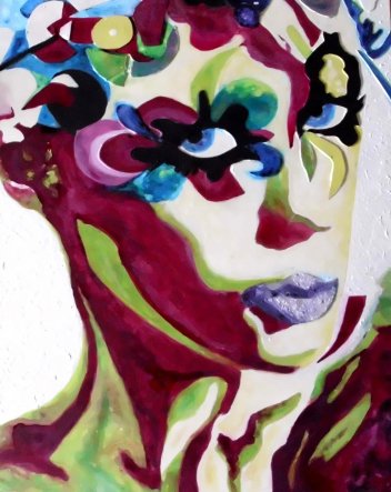 New Pop Art - MYSTERIOUSLY WOMAN -Carla Bertoli Tecniche miste 60x80 anno 2012